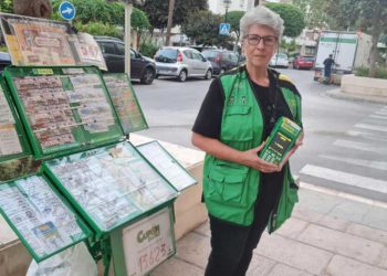 Trabajo de los vendedores de la ONCE